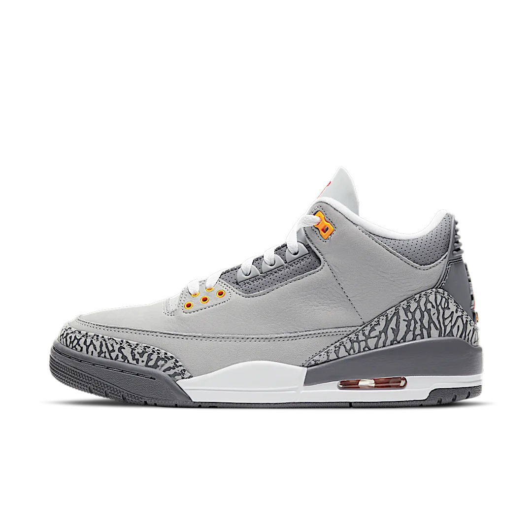 Overkicks - Air Jordan 3 Retro Cool Grey (2021) (GS) (398614-012) - vista lateral