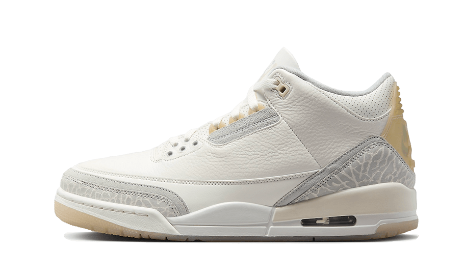 Overkicks - Air Jordan 3 Retro Craft Ivory (FJ9479-100) - vista lateral