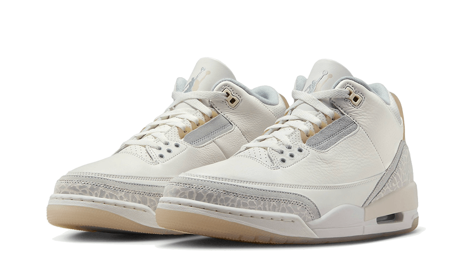 Overkicks - Air Jordan 3 Retro Craft Ivory (FJ9479-100) - vista trasera