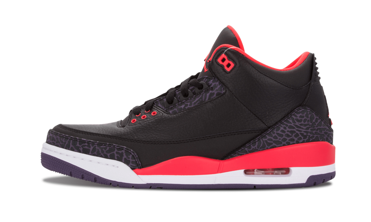 Overkicks - Air Jordan 3 Retro Crimson (136064-005) - vista lateral