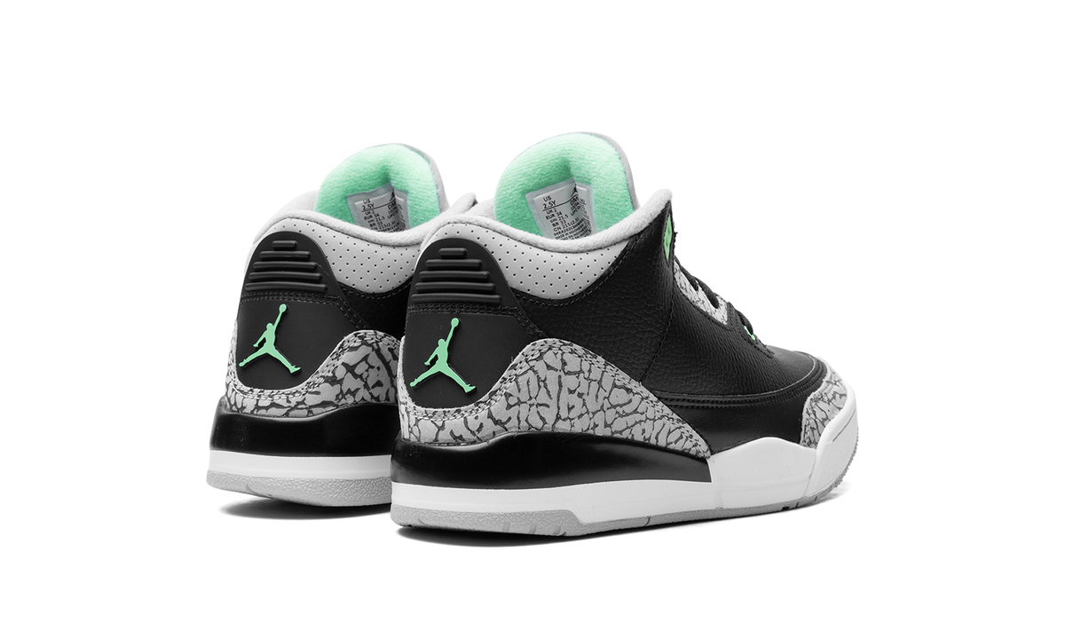 Overkicks - Air Jordan 3 Retro Green Glow (PS) (DM0966-031) - imagen 3