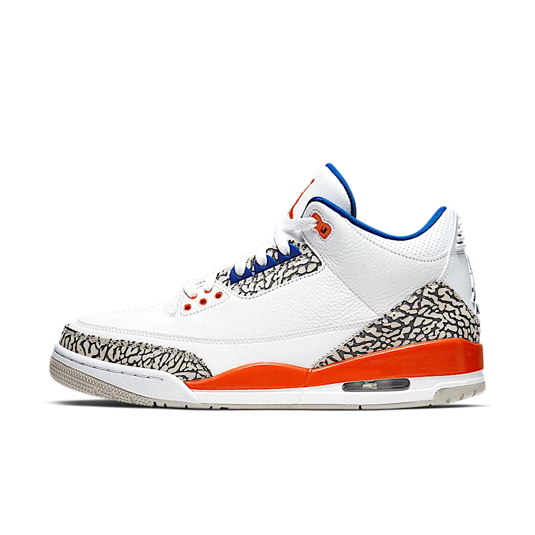 Overkicks - Air Jordan 3 Retro Knicks (136064-148) - vista lateral
