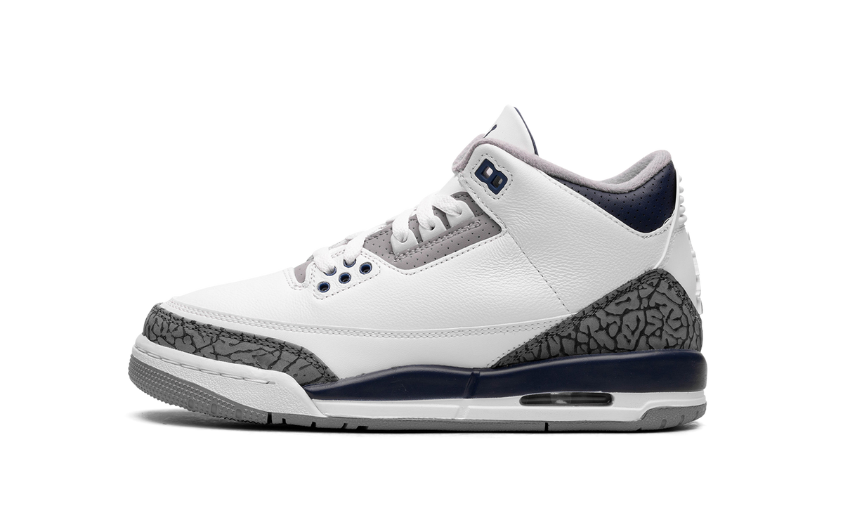 Overkicks - Air Jordan 3 Retro Midnight Navy (GS) (DM0967-140) - vista lateral