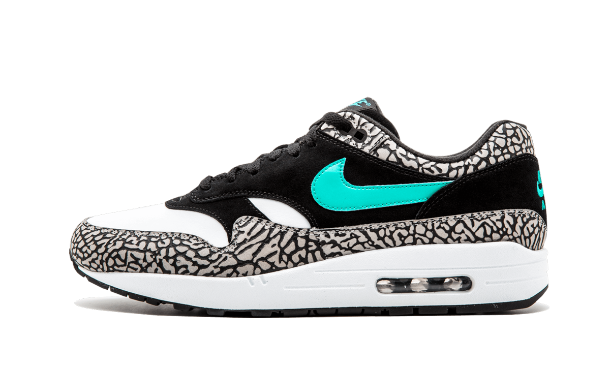 Overkicks - Air Jordan 3 Retro & Nike Air Max 1 atmos Pack (923098-900) - detalle talón