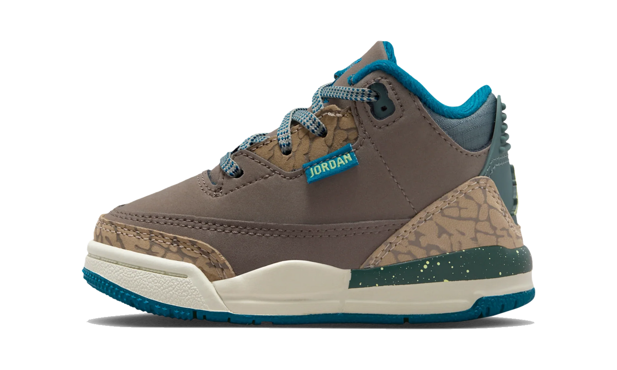 Overkicks - Air Jordan 3 Retro Olive Grey (TD) (IB7065-001) - vista lateral