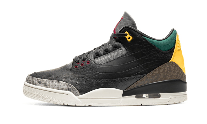 Overkicks - Air Jordan 3 Retro SE Animal Instinct 2.0 (CV3583-003 / CK4344-001) - vista lateral