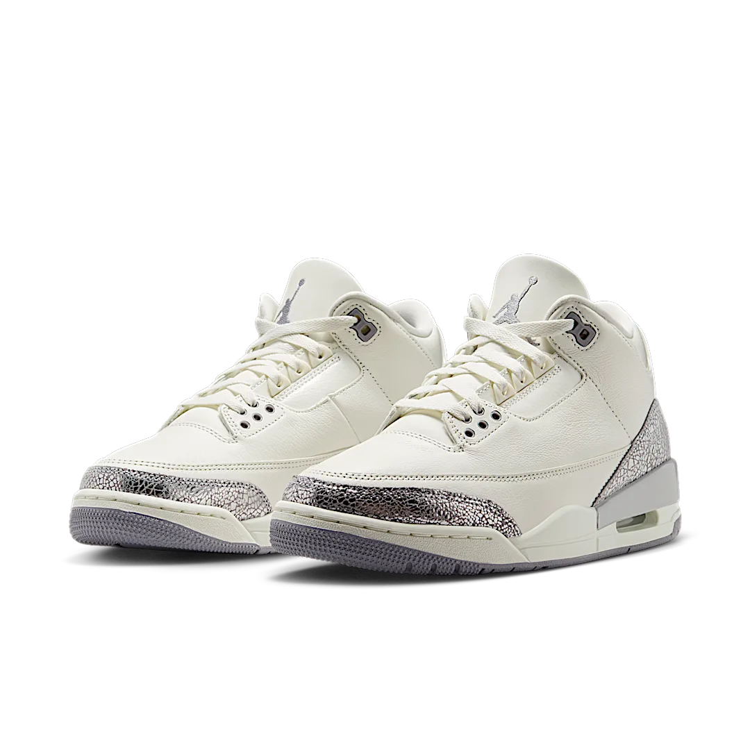 Overkicks - Air Jordan 3 Retro Sail Cement Grey (CK9246-100) - vista trasera