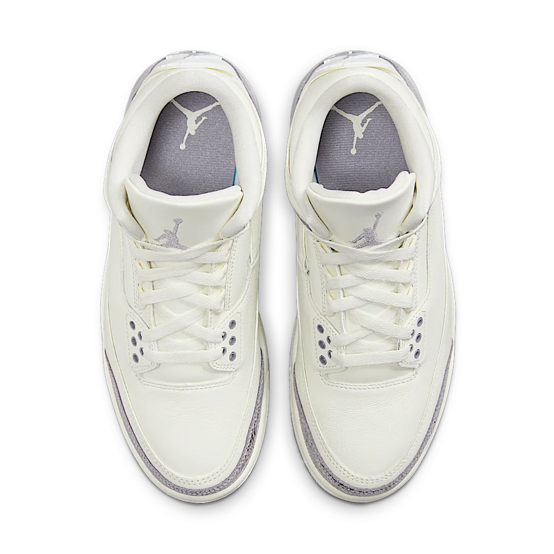 Overkicks - Air Jordan 3 Retro Sail Cement Grey (CK9246-100) - par completo