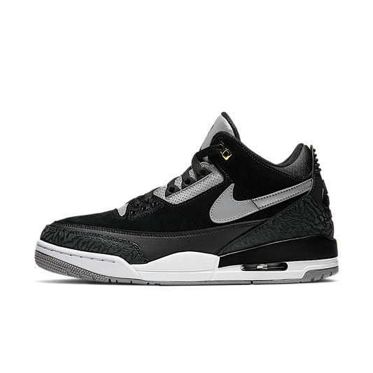 Overkicks - Air Jordan 3 Retro Tinker Black Cement Gold (CK4348-007) - vista lateral