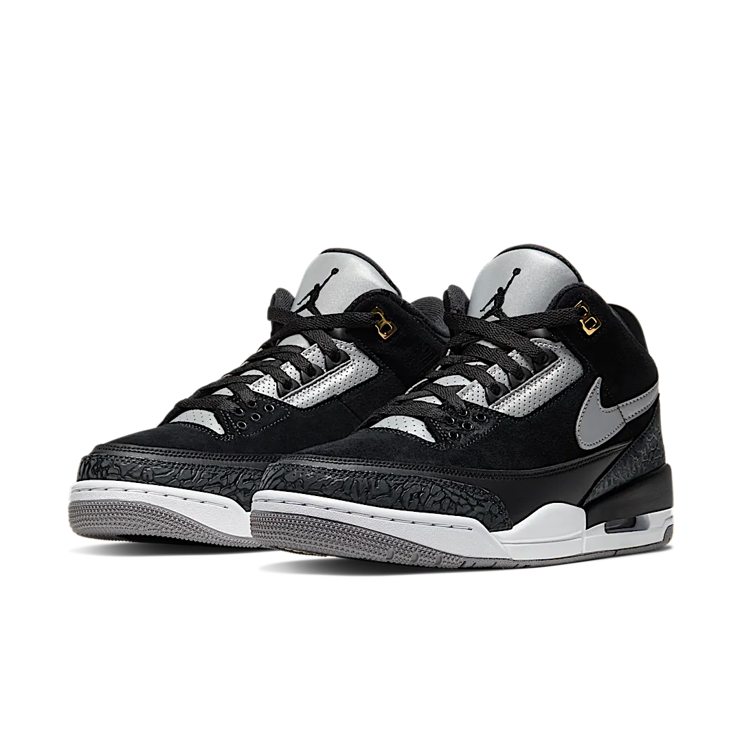 Overkicks - Air Jordan 3 Retro Tinker Black Cement Gold (CK4348-007) - vista trasera