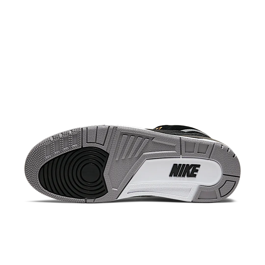 Overkicks - Air Jordan 3 Retro Tinker Black Cement Gold (CK4348-007) - detalle suela