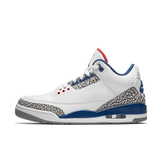 Overkicks - Air Jordan 3 Retro True Blue (2016) (854262-106) - vista lateral