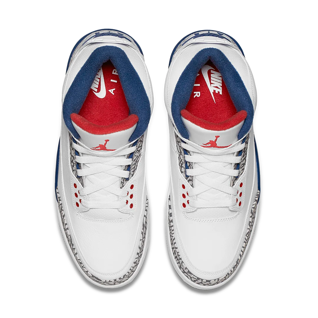 Overkicks - Air Jordan 3 Retro True Blue (2016) (854262-106) - par completo