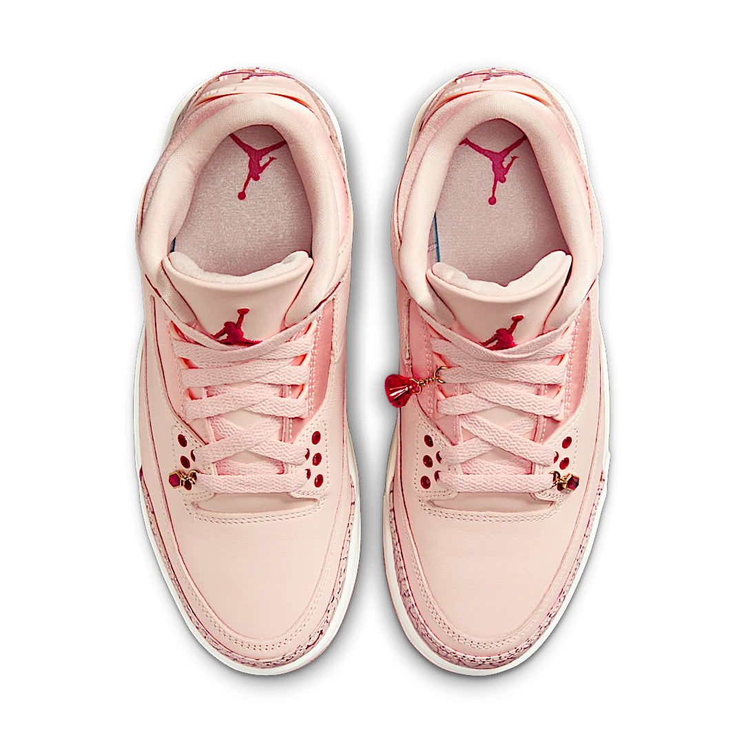 Overkicks - Air Jordan 3 Retro Valentines Day Treat Yourself (2025) (HJ0178-600) - par completo