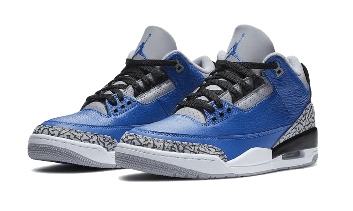 Overkicks - Air Jordan 3 Retro Varsity Royal Cement (CT8532-400) - vista trasera