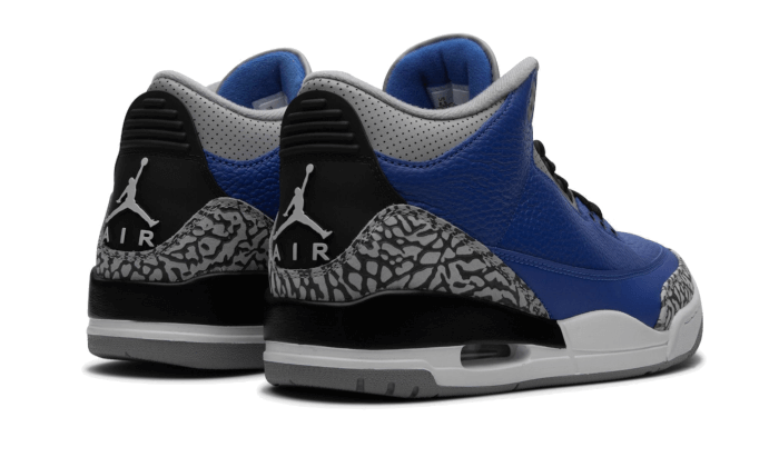 Overkicks - Air Jordan 3 Retro Varsity Royal Cement (CT8532-400) - par completo