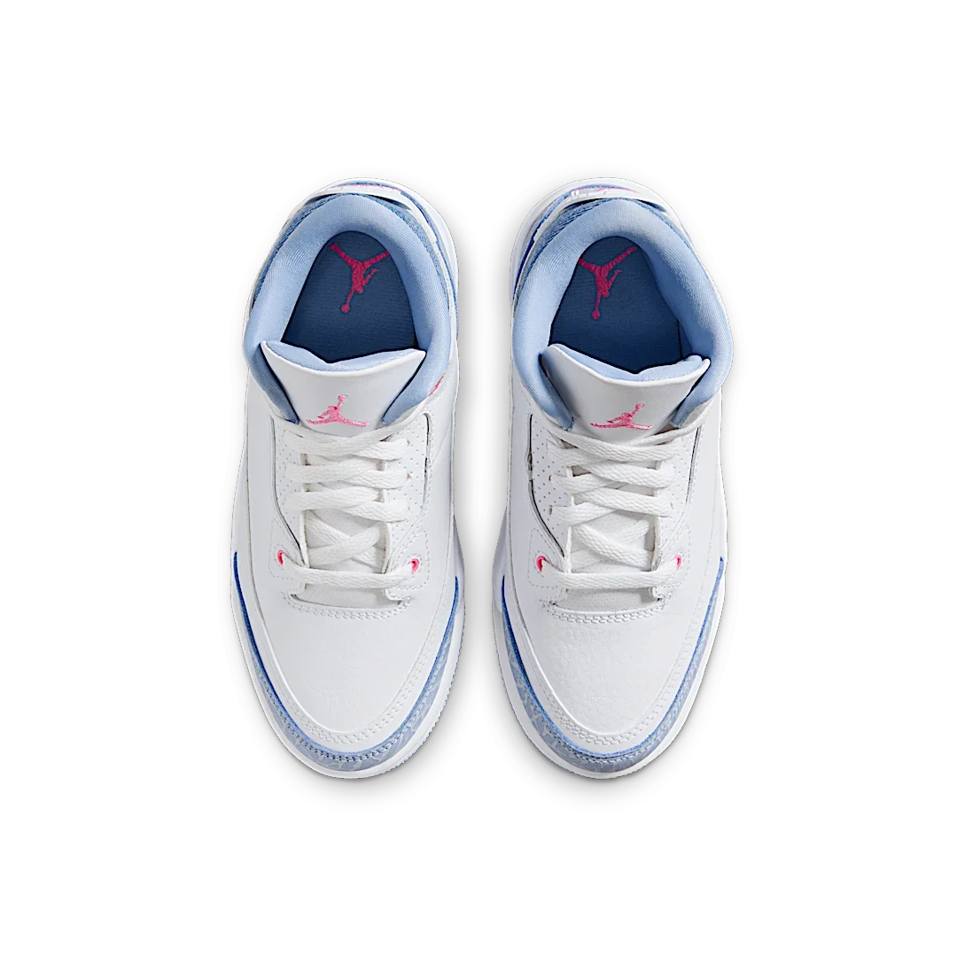 Overkicks - Air Jordan 3 Retro White Cobalt Bliss (PS) (HQ0783-101) - imagen 3