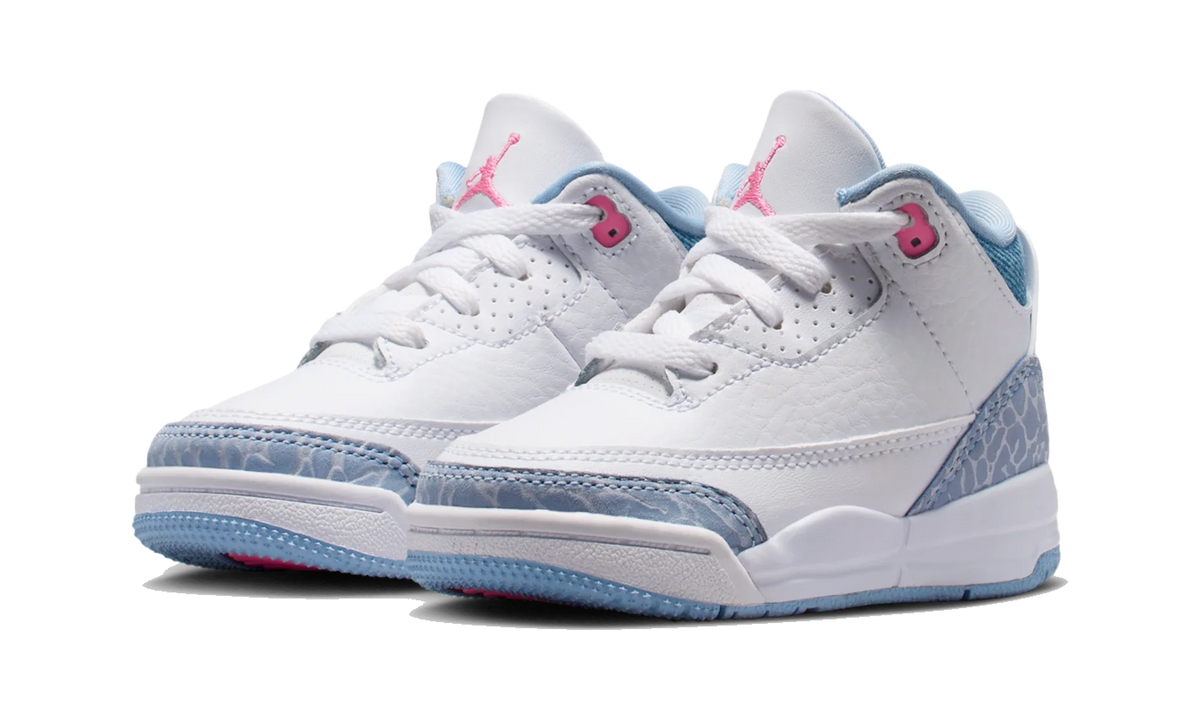 Overkicks - Air Jordan 3 Retro White Cobalt Bliss (TD) (HQ0782-101) - imagen 2