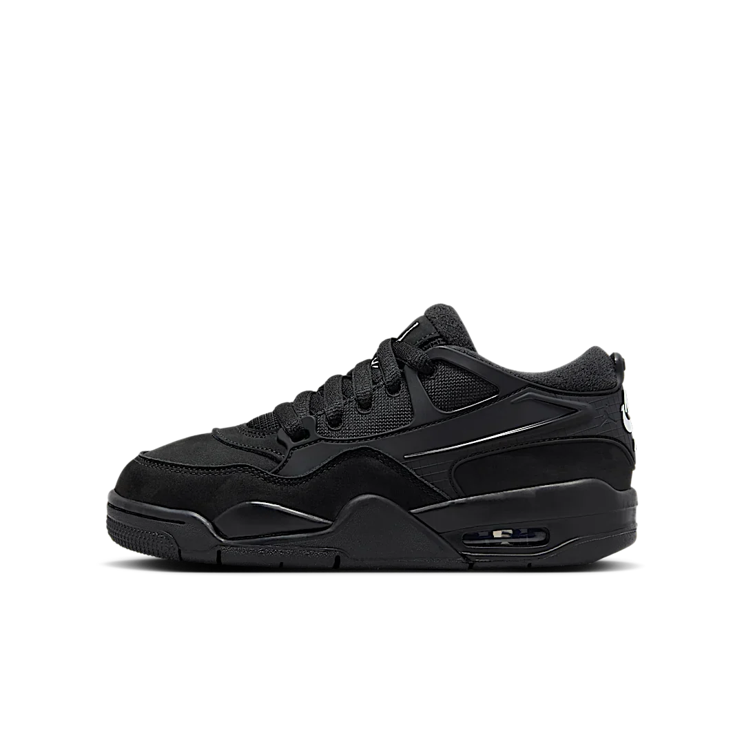 Overkicks - Air Jordan 4 RM Black Cat (GS) (FQ7938-004) - vista lateral