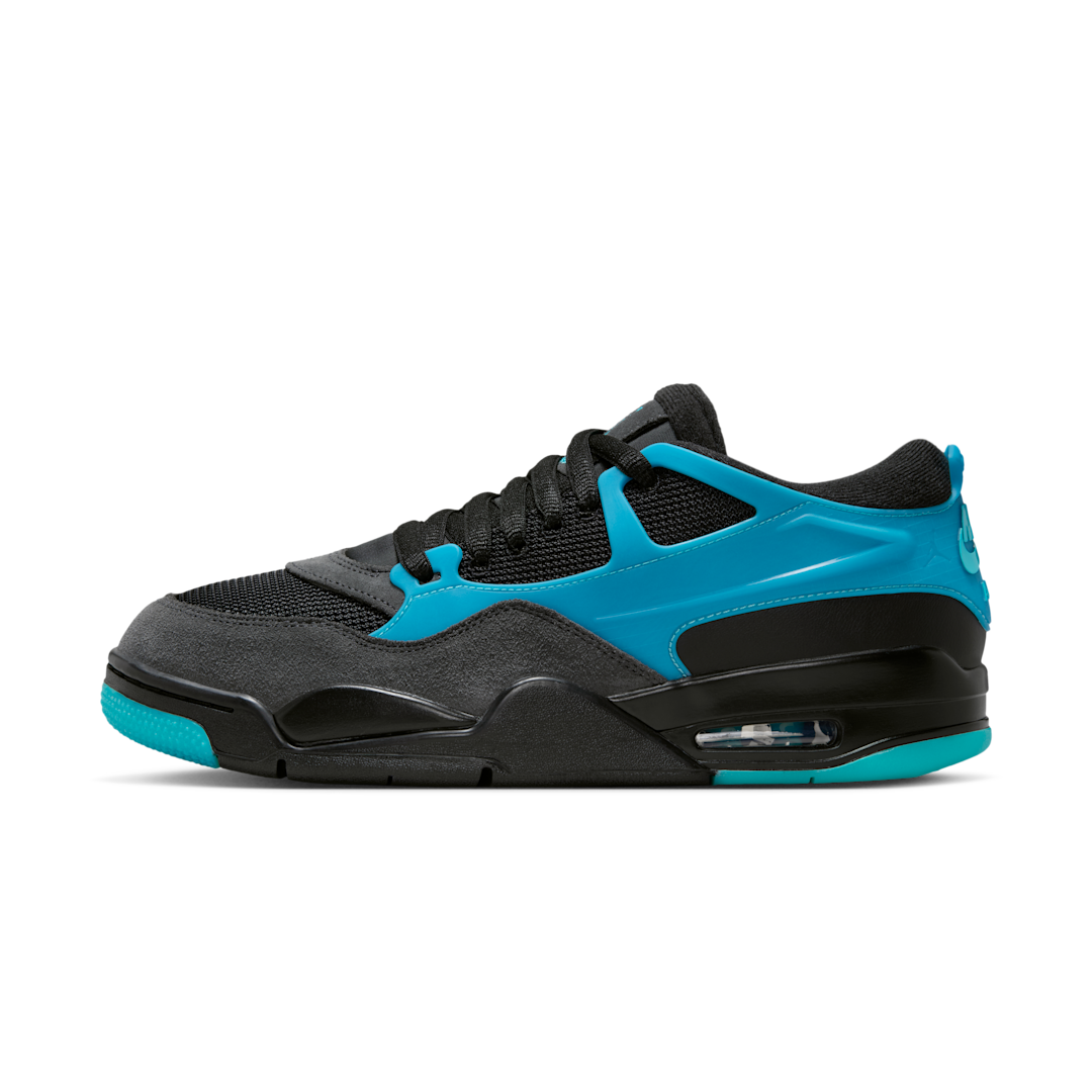 Overkicks - Air Jordan 4 RM Black Gamma Blue (FQ7939-040) - vista lateral
