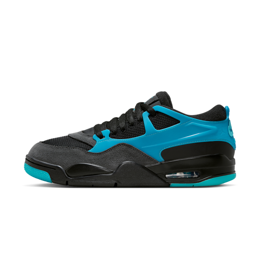 Overkicks - Air Jordan 4 RM Black Gamma Blue (FQ7939-040) - vista lateral