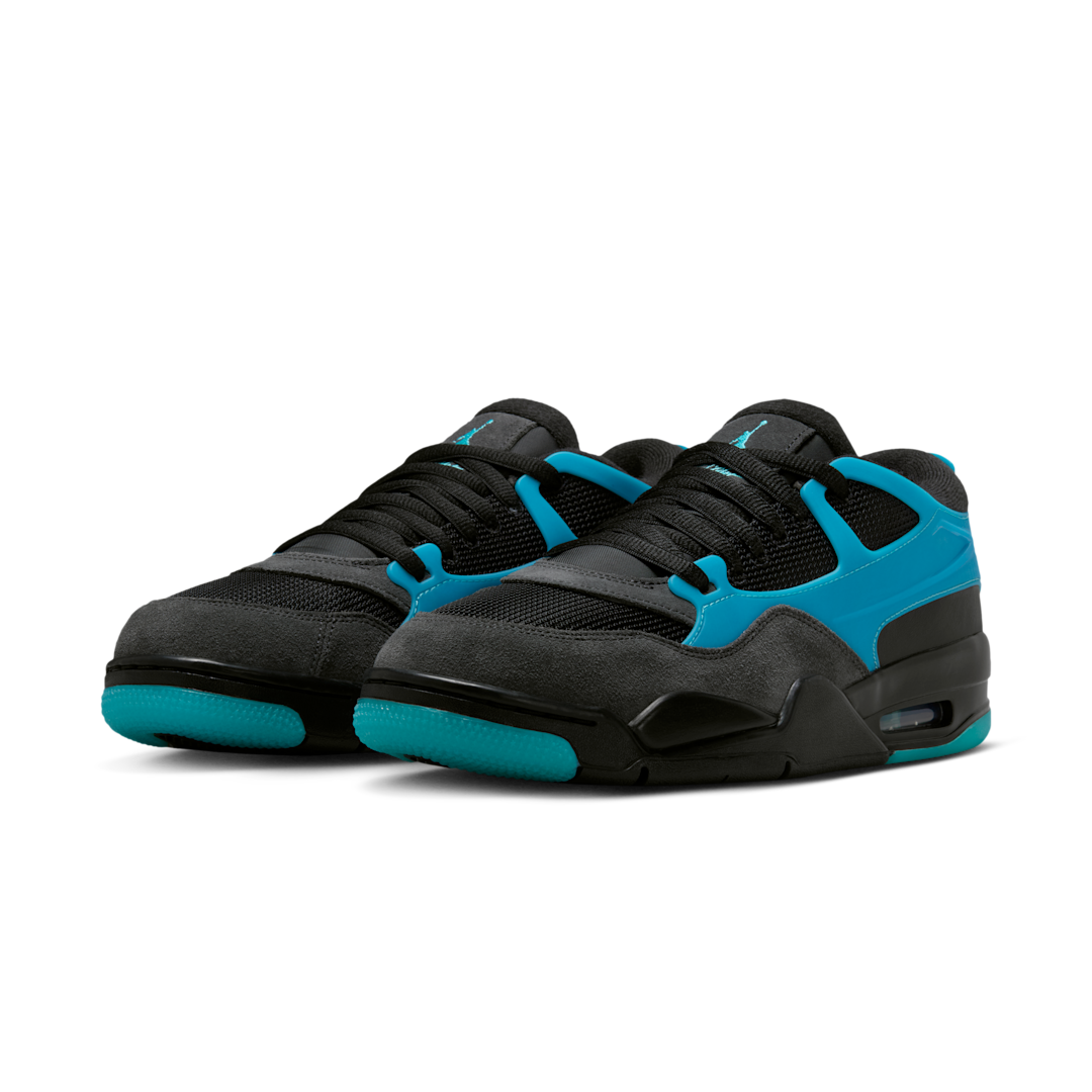 Overkicks - Air Jordan 4 RM Black Gamma Blue (FQ7939-040) - vista trasera