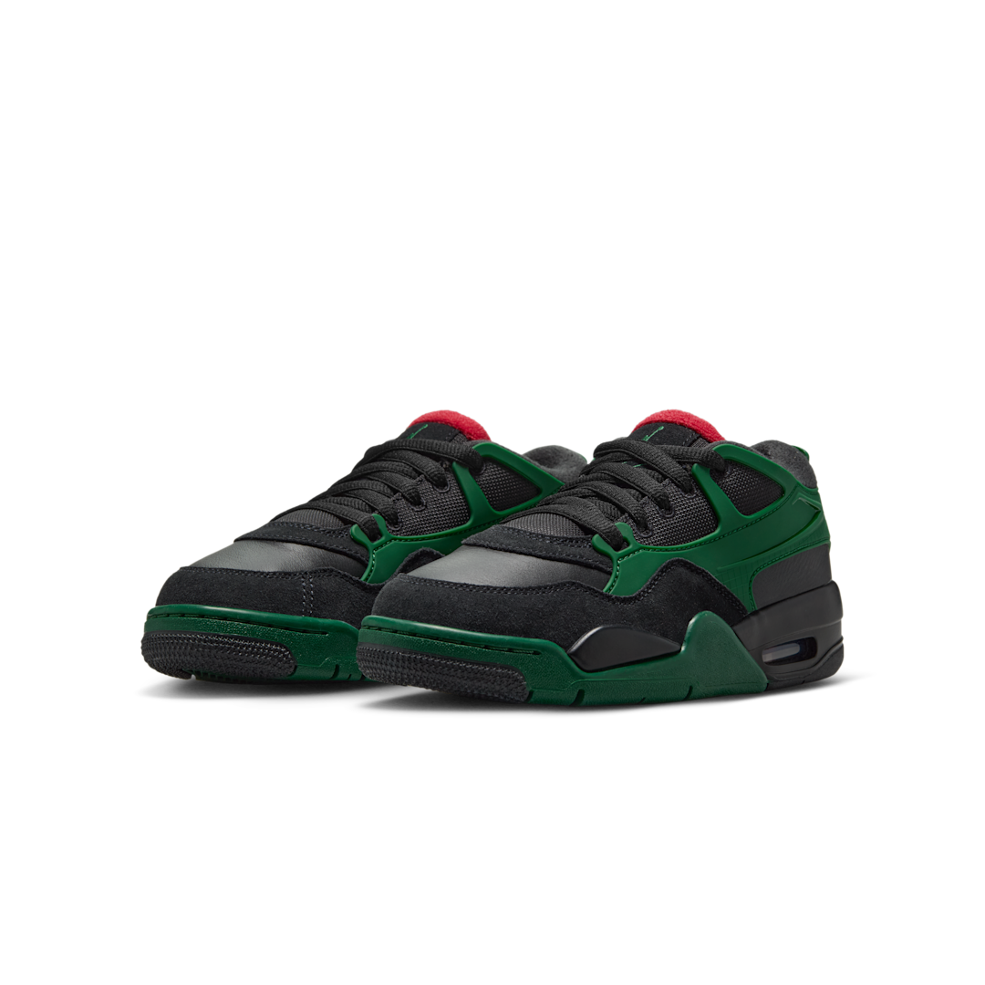 Overkicks - Air Jordan 4 RM Black Gorge Green Varsity Red (GS) (FQ7938-003) - imagen 2