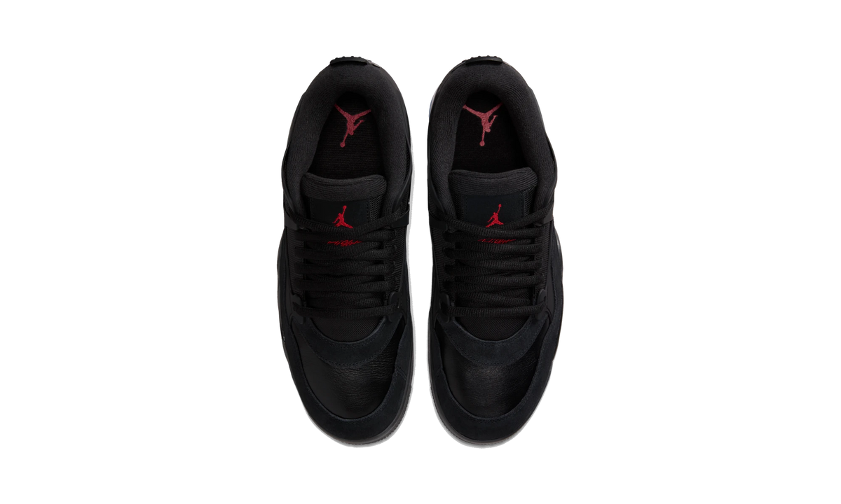 Overkicks - Air Jordan 4 RM Black White Varsity Red (FQ7939-009) - vista superior