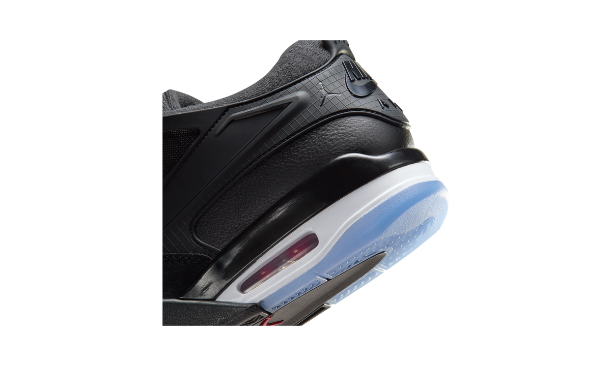 Overkicks - Air Jordan 4 RM Black White Varsity Red (FQ7939-009) - detalle