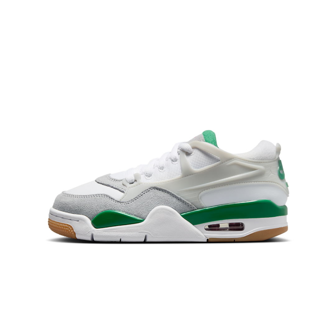 Overkicks - Air Jordan 4 RM Pine Green (GS) (FQ7938-103) - vista lateral