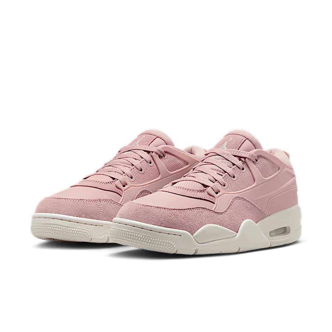 Overkicks - Air Jordan 4 RM Pink Oxford (Womens) (FQ7940-600) - vista trasera