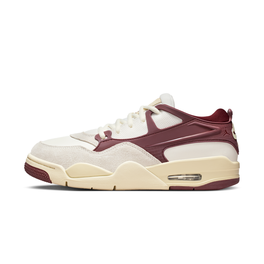Overkicks - Air Jordan 4 RM Sail Dark Team Red Coconut Milk (FQ7940-101) - vista lateral
