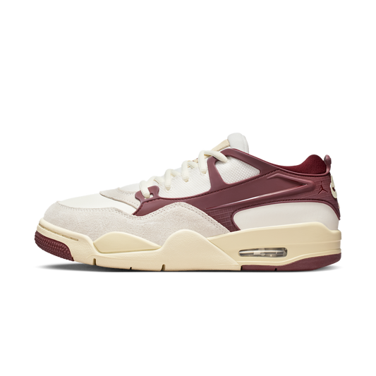 Overkicks - Air Jordan 4 RM Sail Dark Team Red Coconut Milk (FQ7940-101) - vista lateral