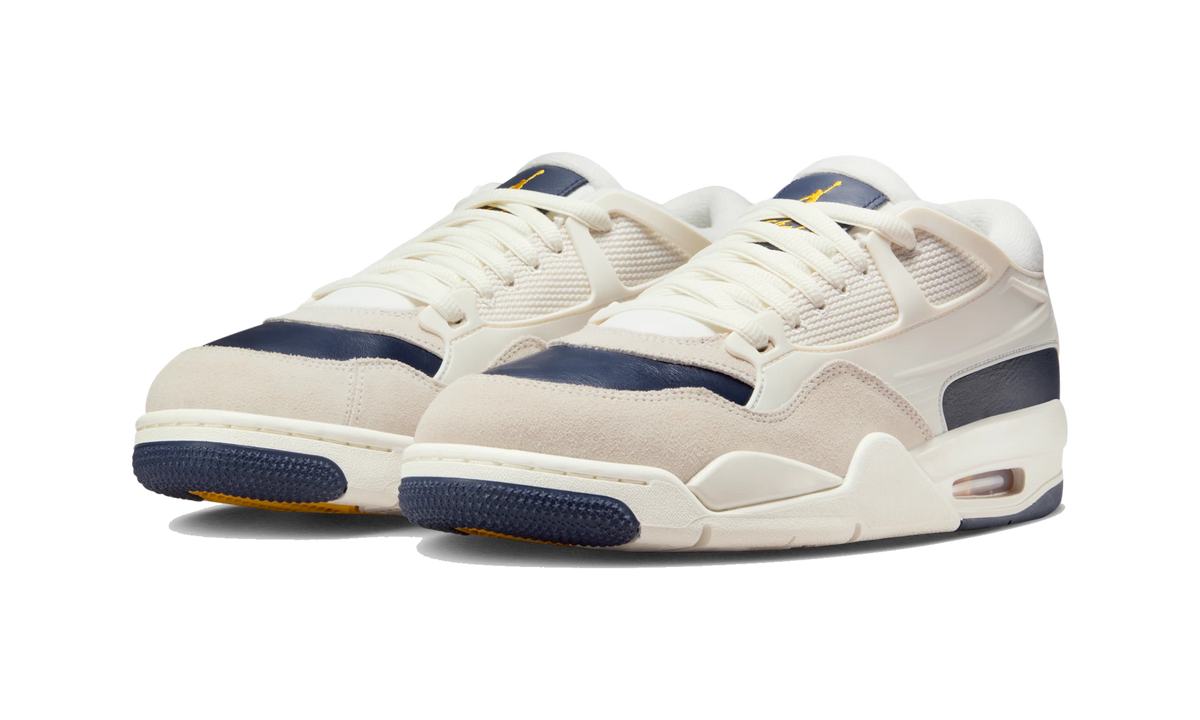 Overkicks - Air Jordan 4 RM Sail Midnight Navy (FQ7939-107) - vista trasera