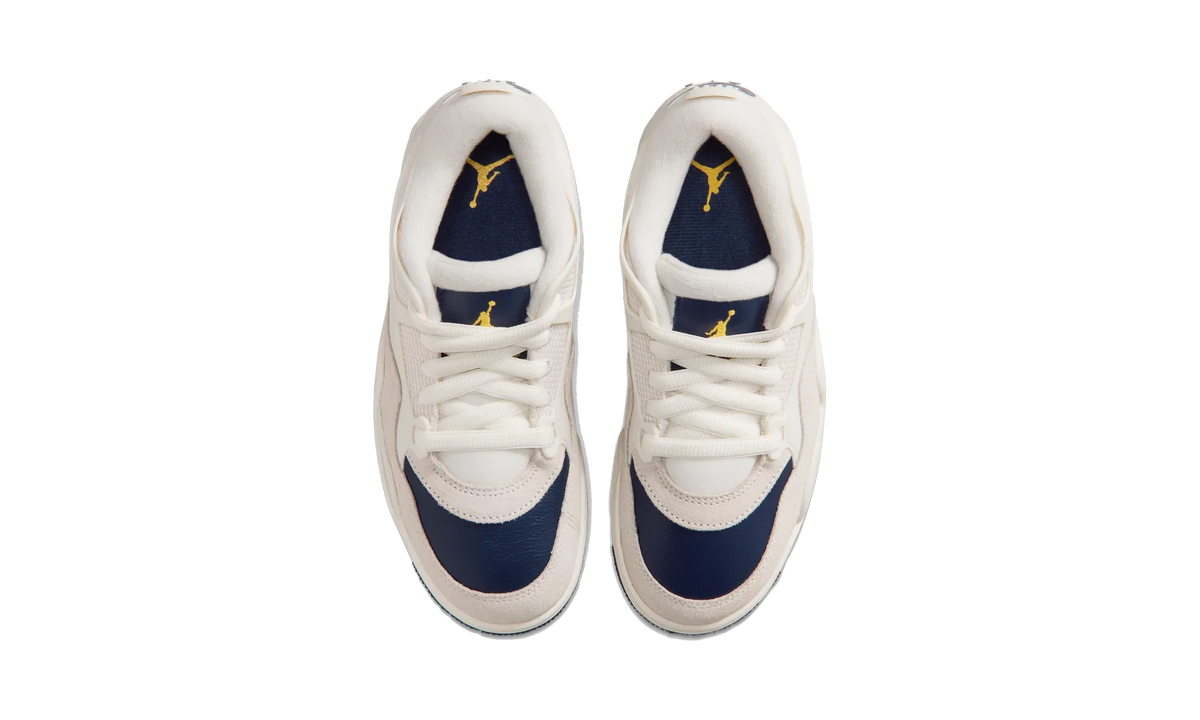 Overkicks - Air Jordan 4 RM Sail Midnight Navy (GS) (FQ7938-107) - imagen 5