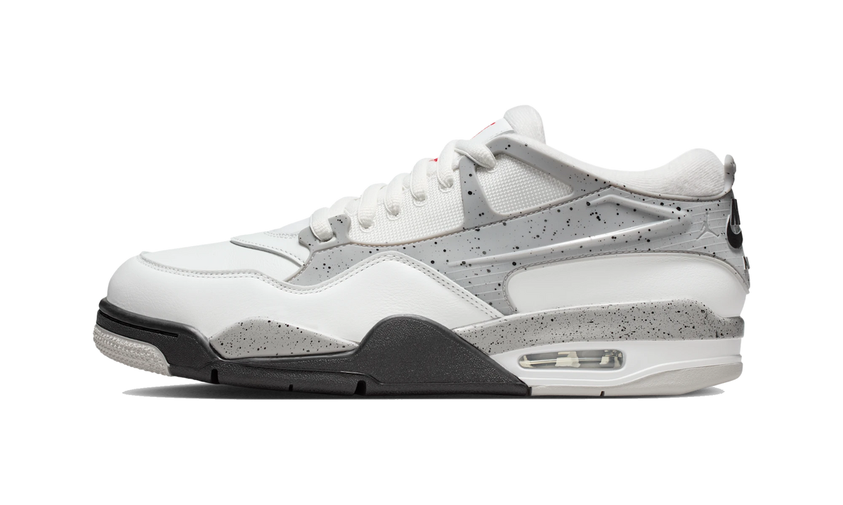 Overkicks - Air Jordan 4 RM White Cement (IO7434-121) - vista lateral