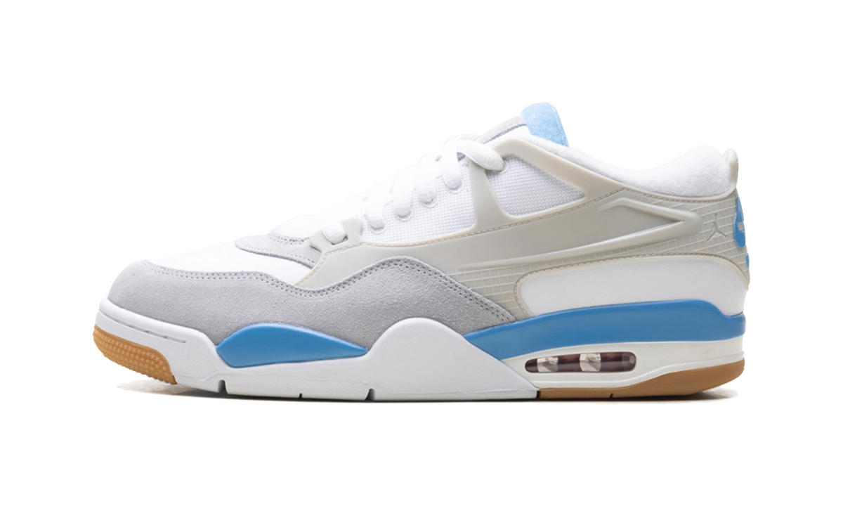 Overkicks - Air Jordan 4 RM White Legend Blue (FQ7939-104) - vista lateral