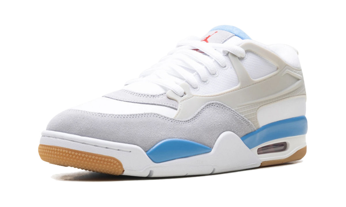 Overkicks - Air Jordan 4 RM White Legend Blue (FQ7939-104) - detalle suela