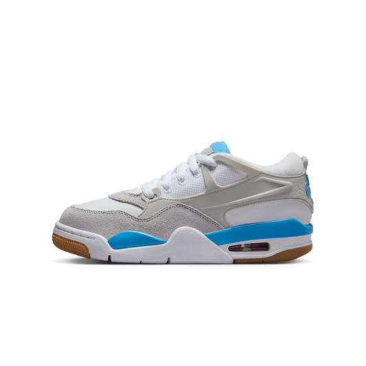 Overkicks - Air Jordan 4 RM White Legend Blue (GS) (FQ7938-104) - vista lateral