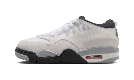 Overkicks - Air Jordan 4 RM White Light Smoke Grey Black (FQ7938-108) - vista lateral