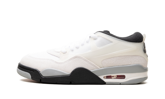 Overkicks - Air Jordan 4 RM White Light Smoke Grey Black (FQ7939-108) - vista lateral