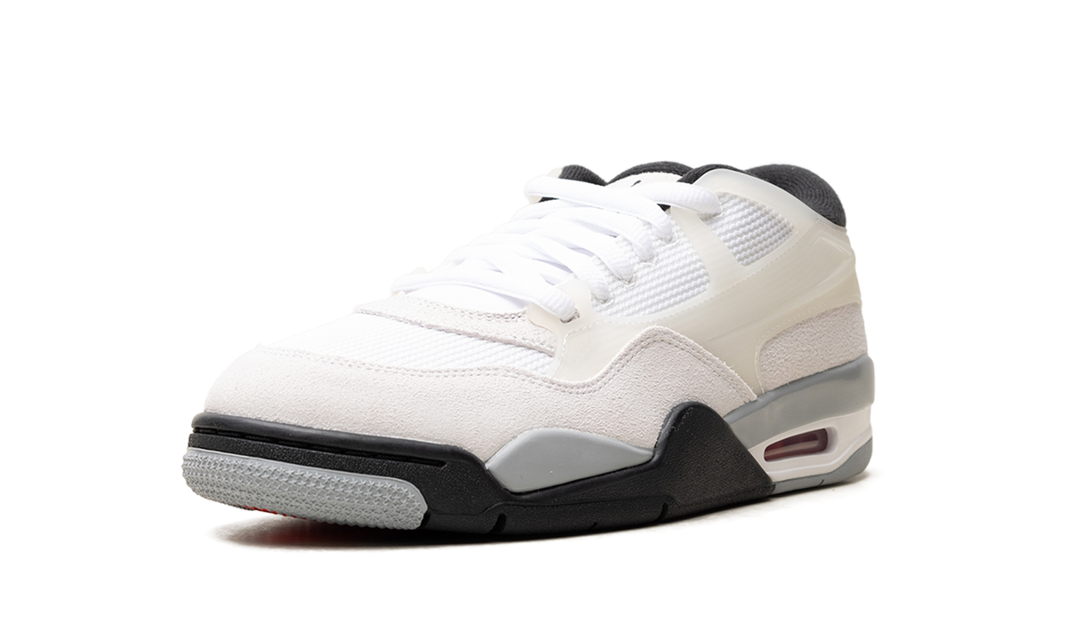 Overkicks - Air Jordan 4 RM White Light Smoke Grey Black (FQ7939-108) - detalle suela