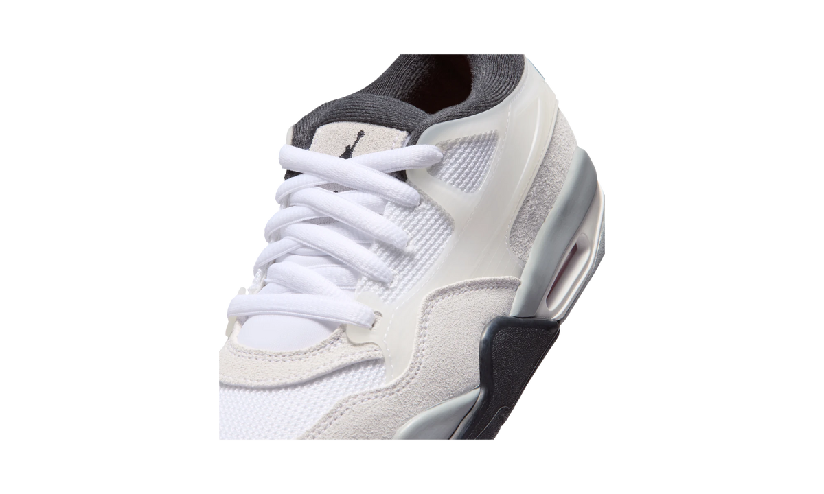 Overkicks - Air Jordan 4 RM White Light Smoke Grey Black (FQ7938-108) - detalle lateral interior