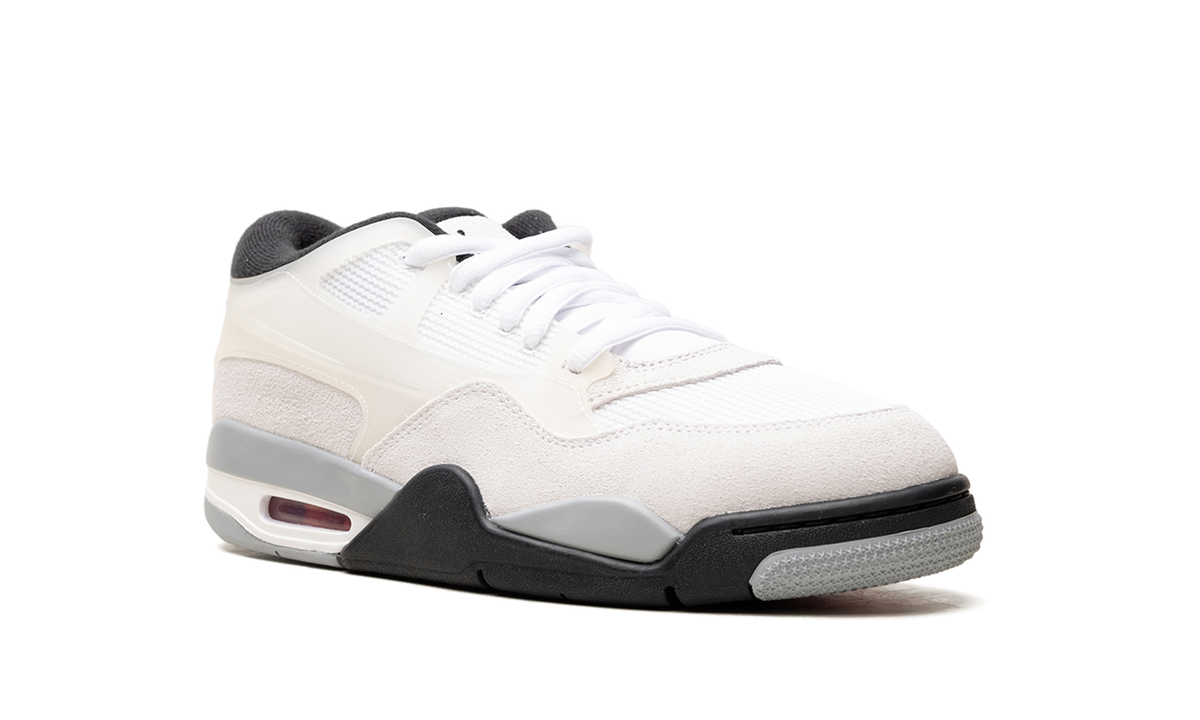 Overkicks - Air Jordan 4 RM White Light Smoke Grey Black (FQ7939-108) - detalle lateral interior