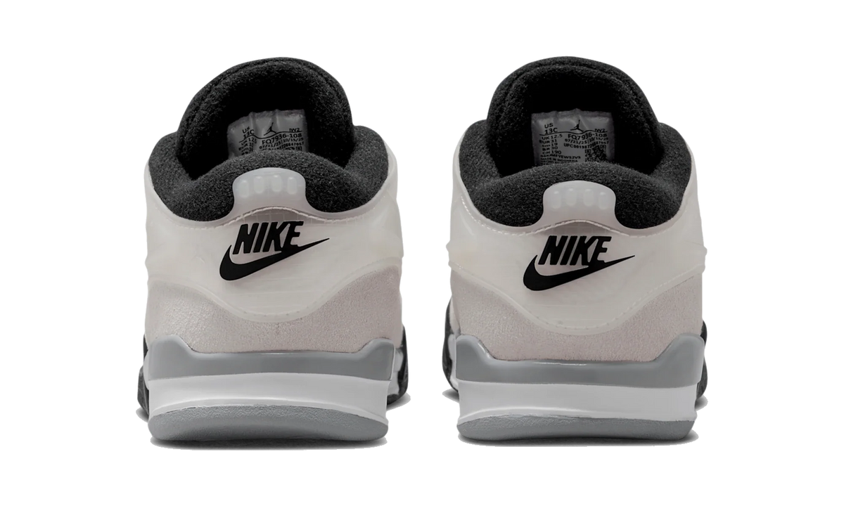 Overkicks - Air Jordan 4 RM White Light Smoke Grey Black (PS) (FQ7936-108) - imagen 6