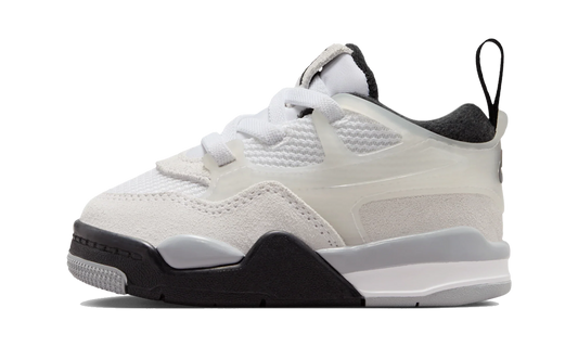 Overkicks - Air Jordan 4 RM White Light Smoke Grey Black (TD) (FQ7937-108) - vista lateral