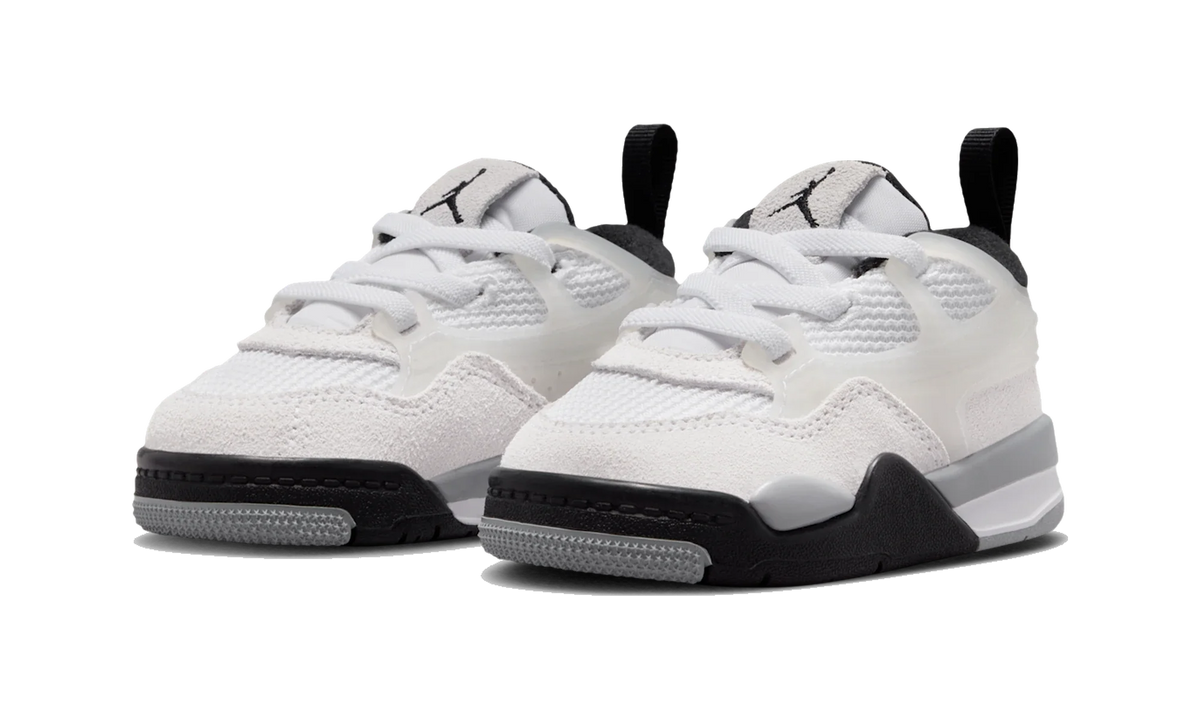 Overkicks - Air Jordan 4 RM White Light Smoke Grey Black (TD) (FQ7937-108) - imagen 2
