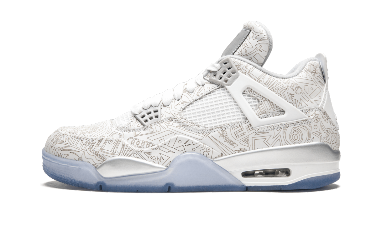 Overkicks - Air Jordan 4 Retro 30th Anniversary Laser (705333-105) - vista lateral