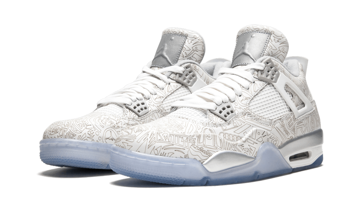 Overkicks - Air Jordan 4 Retro 30th Anniversary Laser (705333-105) - vista trasera