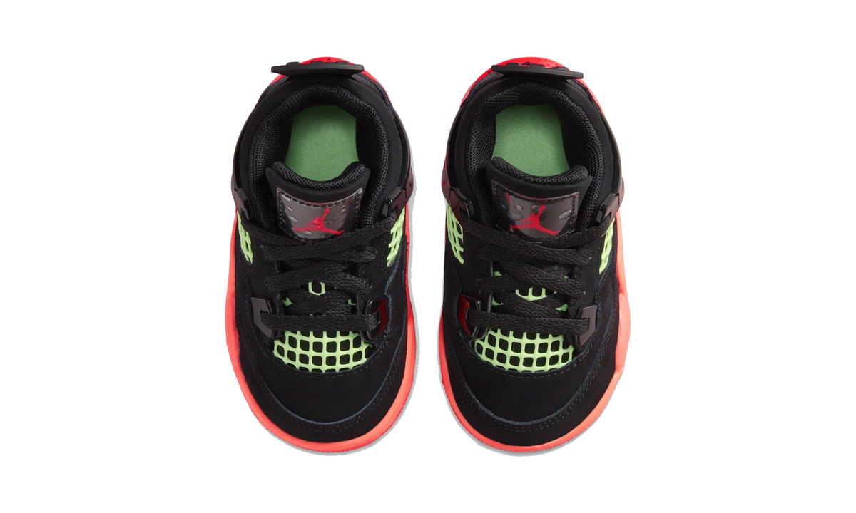 Overkicks - Air Jordan 4 Retro Black Infrared Barely Volt (TD) (II1270-001) - imagen 5